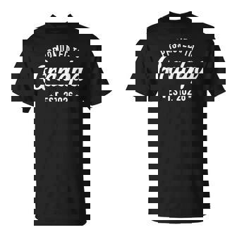Pregnancy Announcement New Grandpa Promoted To Grandpa 2026 T-Shirt - Thegiftio