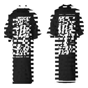 Pretty Girls Lift Heavy Workout Lifting Gym On Back T-Shirt - Monsterry