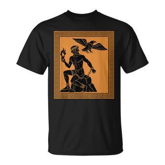 Prometeo Leyenda Mitología Griega Arte Antiguo Historia Mito Camiseta unisex - Regaloses