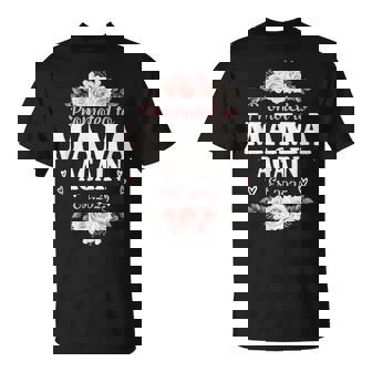 Promoted To Mama Again Est 2025 Floral Soon To Be Mama T-Shirt - Monsterry