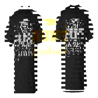 Proud Aunt Of A 2025 Graduate Auntie Senior Graduation T-Shirt - Monsterry