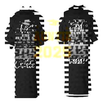 Proud Auntie Of A Class Of 2025 Graduate For Graduation T-Shirt - Thegiftio