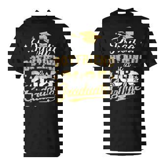Proud Boyfriend Of Class Of 2025 Graduate Senior Graduation T-Shirt - Thegiftio UK