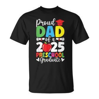 Proud Dad Class Of 2025 Preschool Pre-K Graduate Graduation T-Shirt - Thegiftio UK