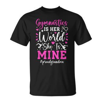 Proud Grandma Of A Gymnast Grandma Gymnastics Grandma T-Shirt - Thegiftio UK