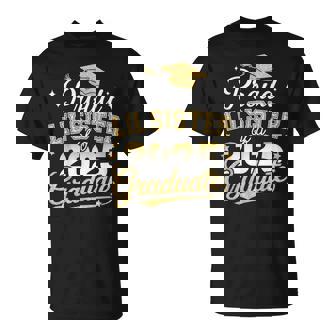 Proud Lil Sister Class Of 2025 Graduate Senior Graduation T-Shirt - Monsterry