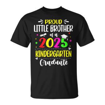 Proud Little Brother Of Class Of 2025 Kindergarten Graduate T-Shirt - Thegiftio UK