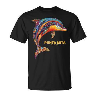 Punta Mita メキシコ バケーション ヴィンテージ トライバル イルカ Tシャツ - Kawaiitshirt