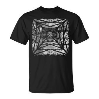 Pylon East London イングランド写真アートワーク アンティーク調 Tシャツ - Kawaiitshirt