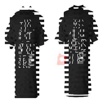 Questo Pilota Ha Bisogno Di Un Aereoolo Di Birra Maglietta - Novitaregali