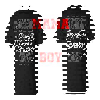 Race Car Mama Of The Birthday Boy Racing Family Pit Crew T-Shirt - Thegiftio UK