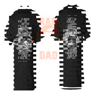 Rad Dad Raccoon Father Day Rad Cool Dad T-Shirt | Mazezy