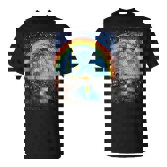 Rainbow Lgbt Pride Month Van Gogh Style Starry Night T-Shirt - Thegiftio