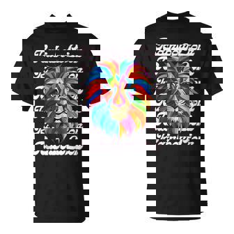 Rainbow Lion かっこいい おしゃれ ロゴ Tシャツ - Kawaiitshirt