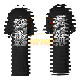 Raised On Old School Hip Hop Cassette Graffiti Rap T-Shirt - Thegiftio