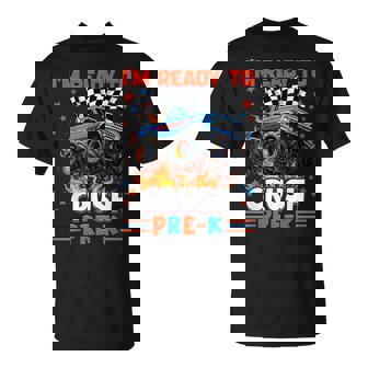 Ready To Crush Pre-K Pre K Monster Truck Back To School Boy T-Shirt | Mazezy