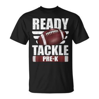 Im Ready To Tackle Pre-K Prek Pre K Football First Day Boys T-Shirt - Thegiftio UK