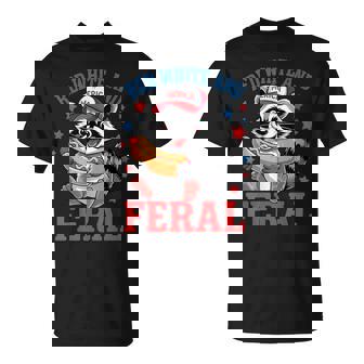 Red And Feral 4Th Of July ユーモア キッズ アメリカ Tシャツ - Kawaiitshirt