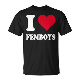Red Heart I Love Femboys T-Shirt - Thegiftio UK