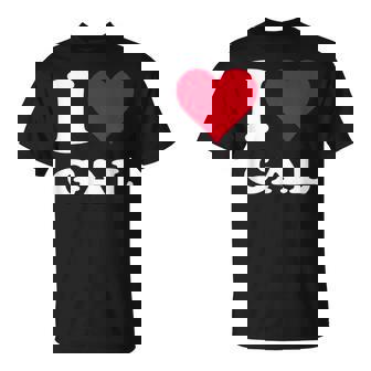 Red Heart I Love Gal Tシャツ - Kawaiitshirt