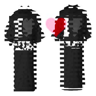 Red Heart I Love Yuma Tシャツ - Kawaiitshirt