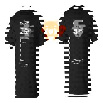 Red Panda In A Bag Cute Love レッドパンダバッグ Tシャツ - Kawaiitshirt