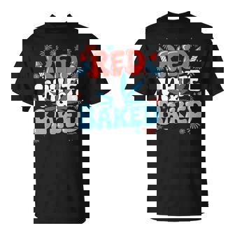 Red White And Baked Weed T-Shirt - Thegiftio