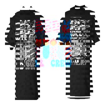 Red White Blue L&D Crew Labor Delivery Nurse 4Th Of July T-Shirt - Monsterry