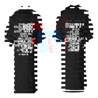 Red White Blue Neurology Crew Nurse 4Th Of July Neuro Squad T-Shirt - Thegiftio