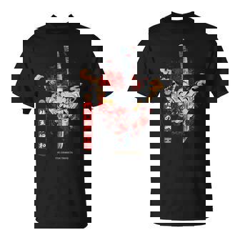 Redpider Lily And Japanese Anime Retro Oniamurai Mask Tシャツ - Kawaiitshirt