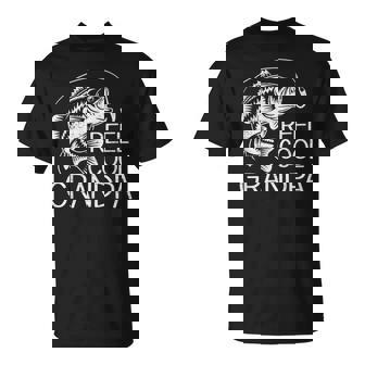 Reel Cool Grandpa Fishing Fisherman Fish Lover Father's Day T-Shirt - Monsterry