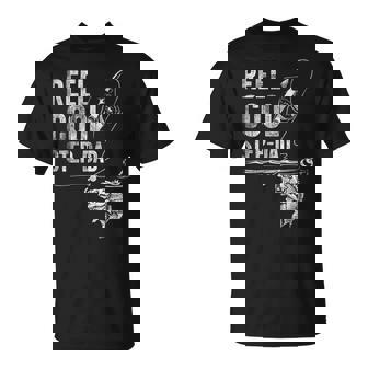Reel Cool Step-Dad Fish Fishing Father's Day T-Shirt - Monsterry