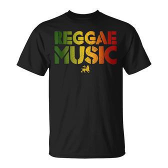 Reggae Rastafari Rasta Regalo Música Jamaica In Mangas Camiseta unisex - Regaloses