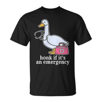 Registered Goose Nurse Honk If It's An Emergency T-Shirt - Thegiftio UK