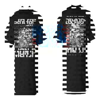 Regulators Mount Up 4Th Of July Patriotic American Flag T-Shirt - Monsterry