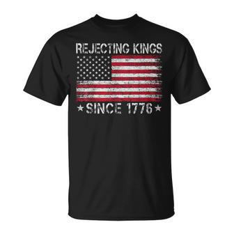 Rejecting Kings Since 1776 American 8647 4Th Of July 86 47 T-Shirt - Thegiftio UK