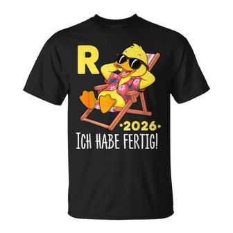 Rente 2026 Legendäre Rente Ente Ich Habe Fertig Rentner T-Shirt - Geschenkecke