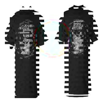 Resist Resistance Usa Statue Of Liberty Hands Off Protest T-Shirt - Monsterry