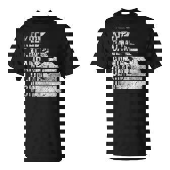 Restez Calme Et Grimpezur Une Montagne D'escalade En Détresse T-Shirt - Cadeauxyz