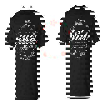 Retired 2025 Floral With Flowers For Grandma In Retirement T-Shirt - Monsterry