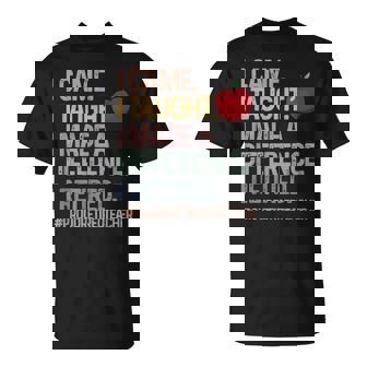 Retired Teacher I Came I Taught Teacher Retiring Women T-Shirt - Thegiftio