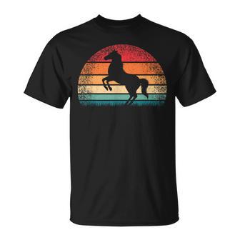 Retro Caballointage Caballo A Caballo Amante Occidental Camiseta unisex - Regaloses