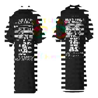 Retro Teacher Most Likely To Take Naps All Summer Cute T-Shirt - Thegiftio