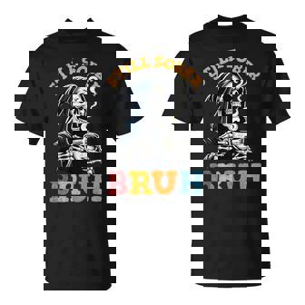 Retro Groovy Still Sober Bruh Skull Sobriety Aa Na T-Shirt - Thegiftio