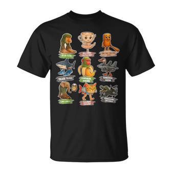 Retro Italian Brainrot Meme All Brainrot Animals Humor T-Shirt - Thegiftio