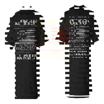Retro June 14Th No Kings In America 1776 Usa Flag Women T-Shirt | Mazezy