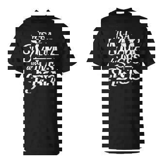 Retro Just A Mama Who Loves Jesus Christian Mother's Day T-Shirt | Mazezy
