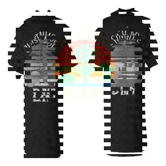 Retro Just One More Plant Cactusucculentintage T-Shirt - Cadeauxyz