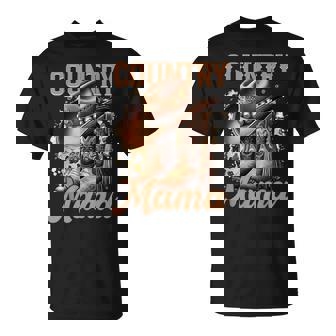 Retro Mama Western Cowgirls Mother Day Family Matching T-Shirt - Monsterry
