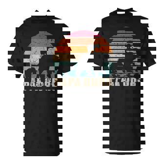 Retro Papa Ours De 2 Enfants Fête Des Père De Deux Enfants T-Shirt - Cadeauxyz